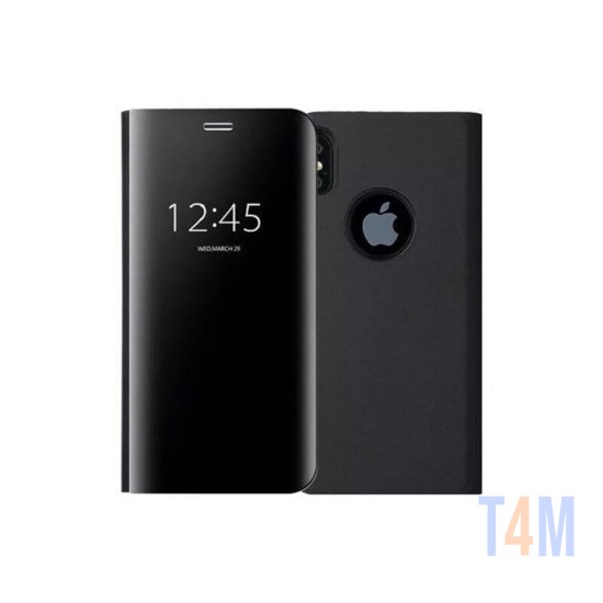 CAPA FLIP CLEAR VIEW IPHONE X/XS PRETO 